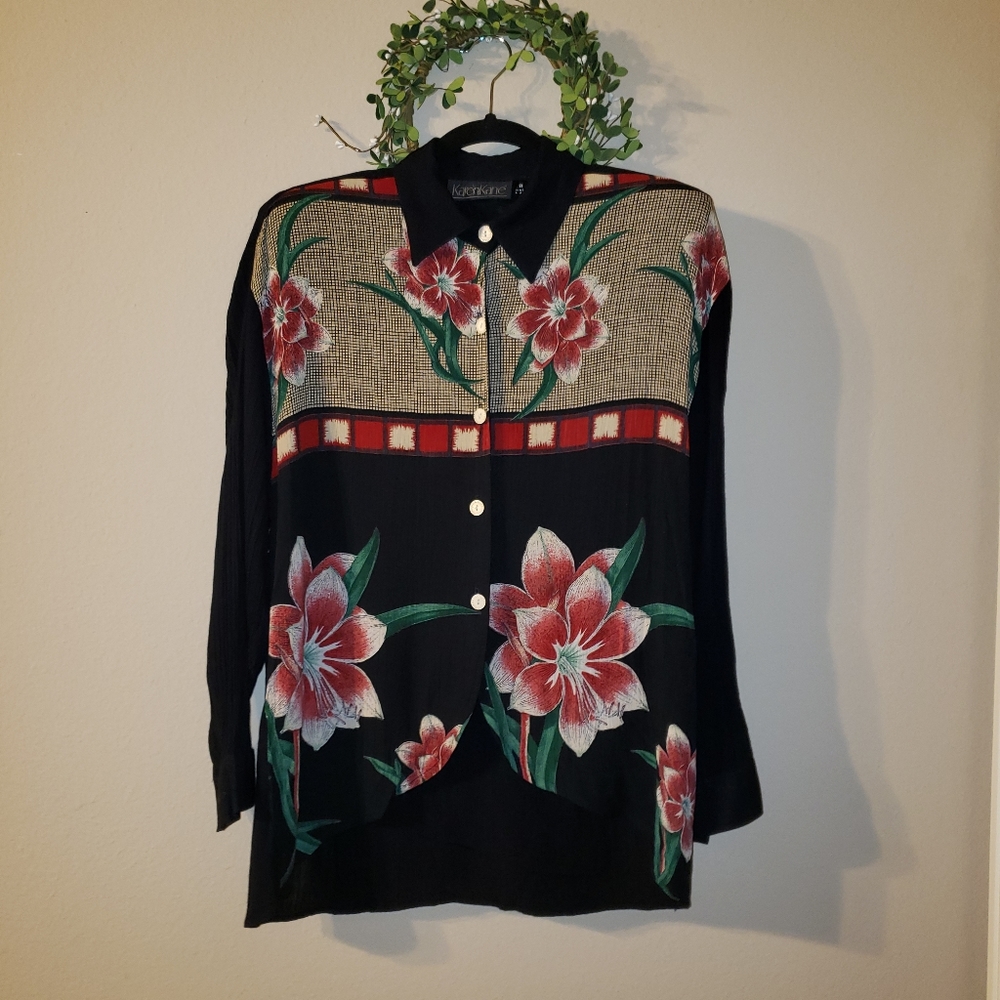 VINTAGE Karen Kane Women's Shirt - Size S